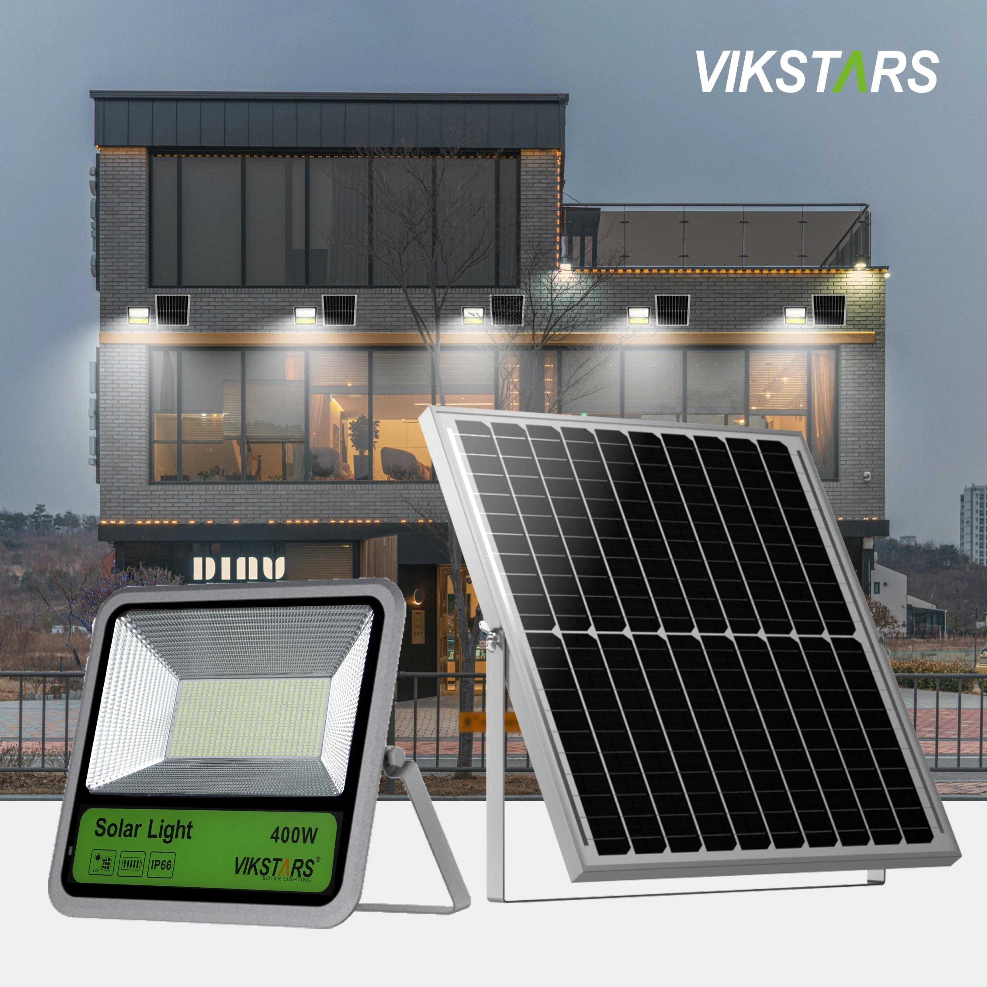 Wholesale price led flood light solar panel long-distanceg digital display spotlight movable and portable led flood lamp solar