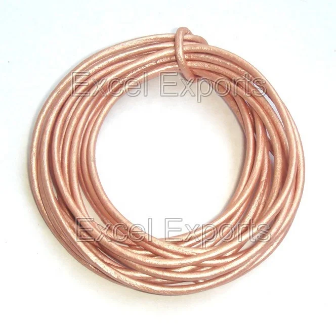 Genuine Leather Cords  Grey Color Leather Cord 2mm 1.5mm 1mm for weaving braiding necklaces beading jewelry making