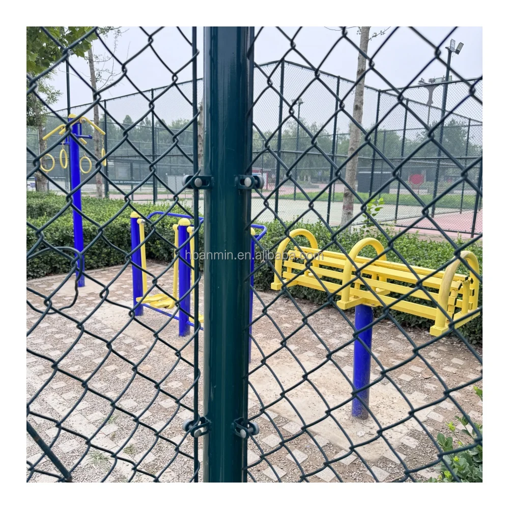 Cheap wholesale used 9 gauge galvanized and pvc coated diamond shape cyclone wire chain link fence