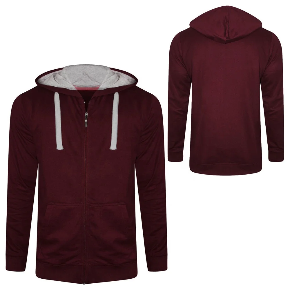 Высокое качество пользовательских; Толстовка с капюшоном на молнии; | Тяжеловес 350 GSM толстовки унисекс Красный пустой тренажерного зала фитнеса подходит под все мужские