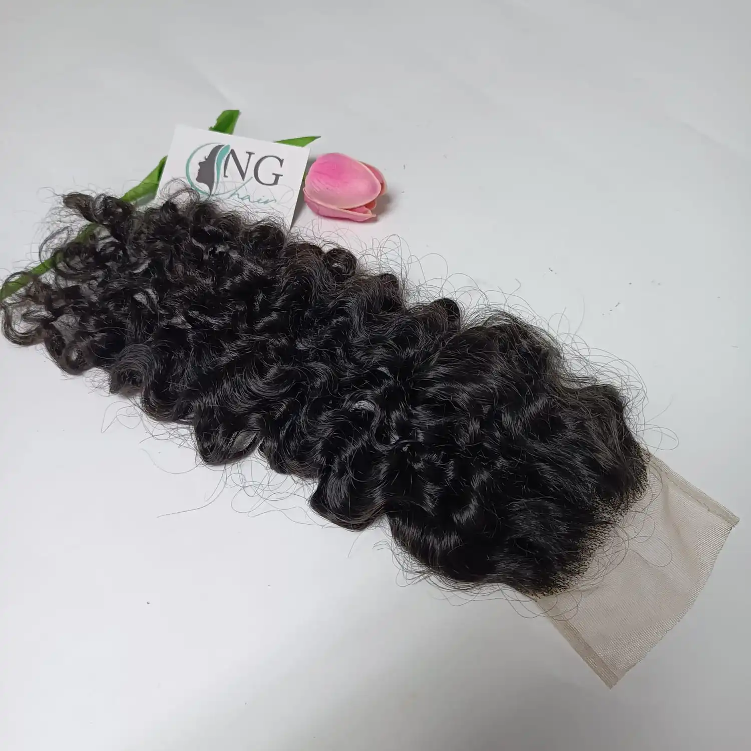 Cheap Price Burmese Curly Closure 2x4 2x6 HD Lace Transparent Lace 100% Vietnamese Virgin Human Hair No Genius Weft All Color