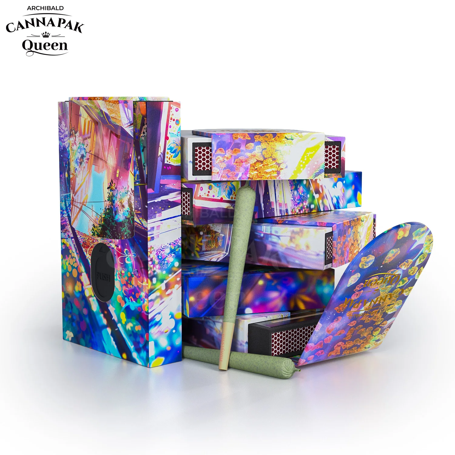 Archibald Exported Good Quality Tobacco Box Child Resistant Pre Roll Packaging Boxes