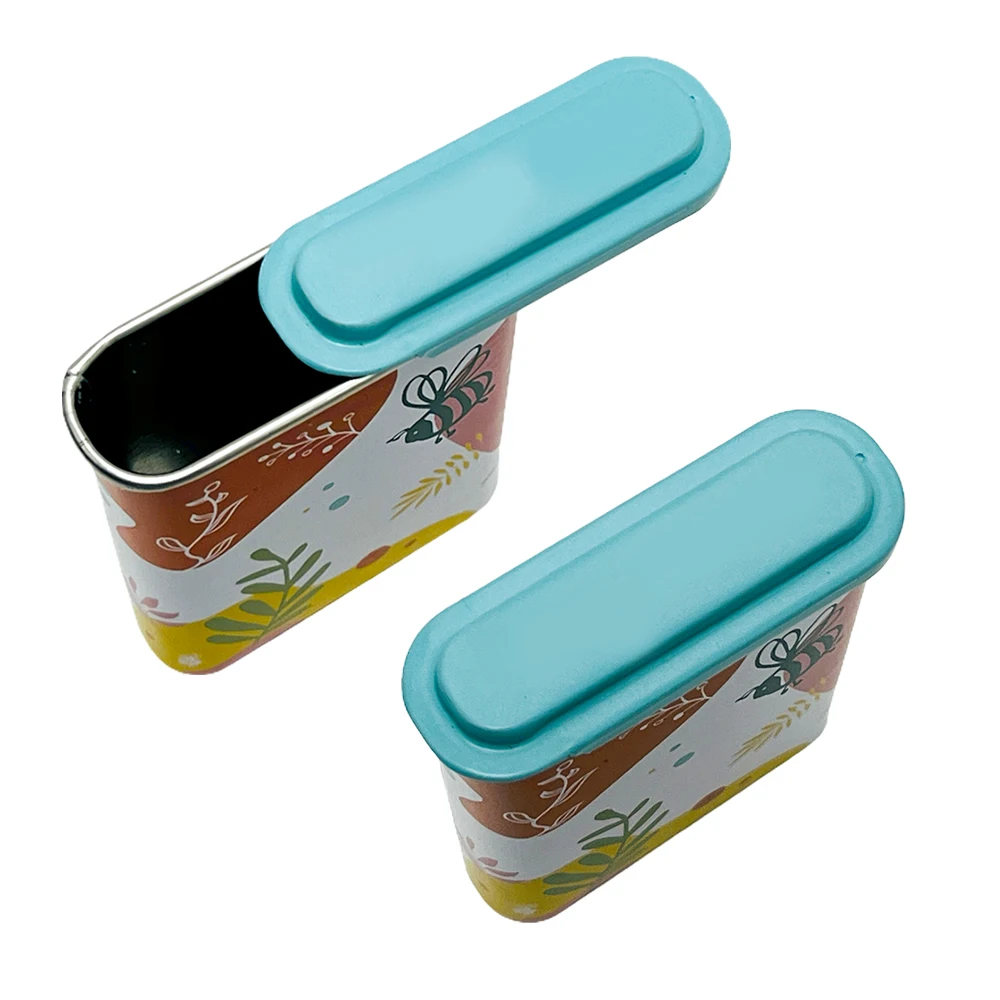 Luckytin Factory Custom Sigaretter Tinplate Storage Rectangular Tobacco Metal Can Slider Lid Cigarette Tin Box