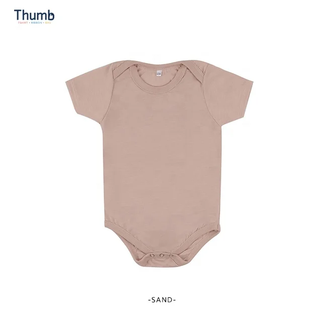 Best Seller Baby Clothing 2022 of Newborn Baby Onesie 100% Polyester Shirt for Sublimation Blanks from Thailand