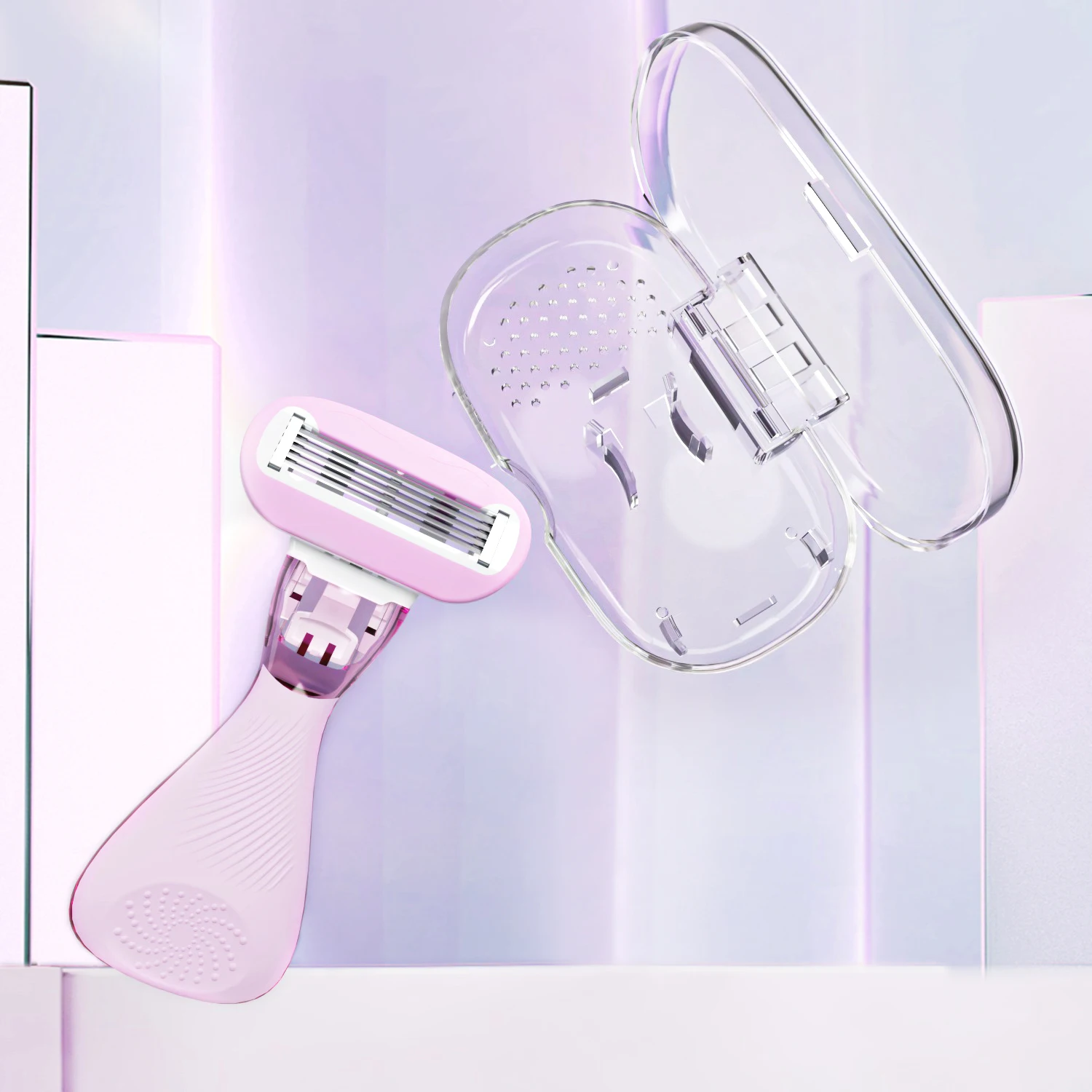 5 Blades Women Razor with refills Private Label Razor factory Lady Hair Removal Body Razor