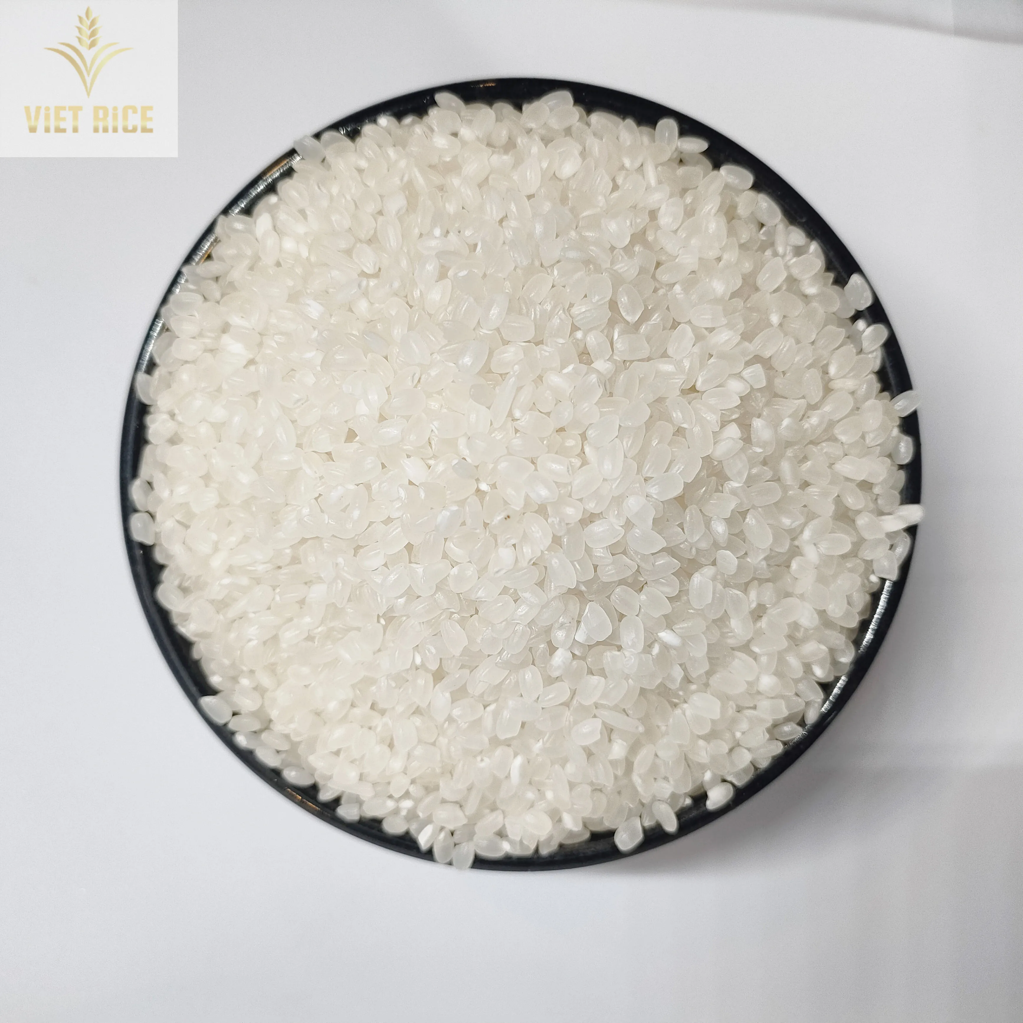 Japonica 5% broken short grain white rice - the best option for making sushi supplied by VIETRICE in large quantity& cheap price