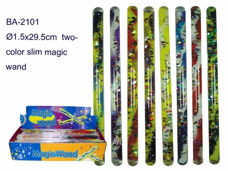 Magic Glitter Wand toy Motion Sensory  Stick Educational glitter wand
