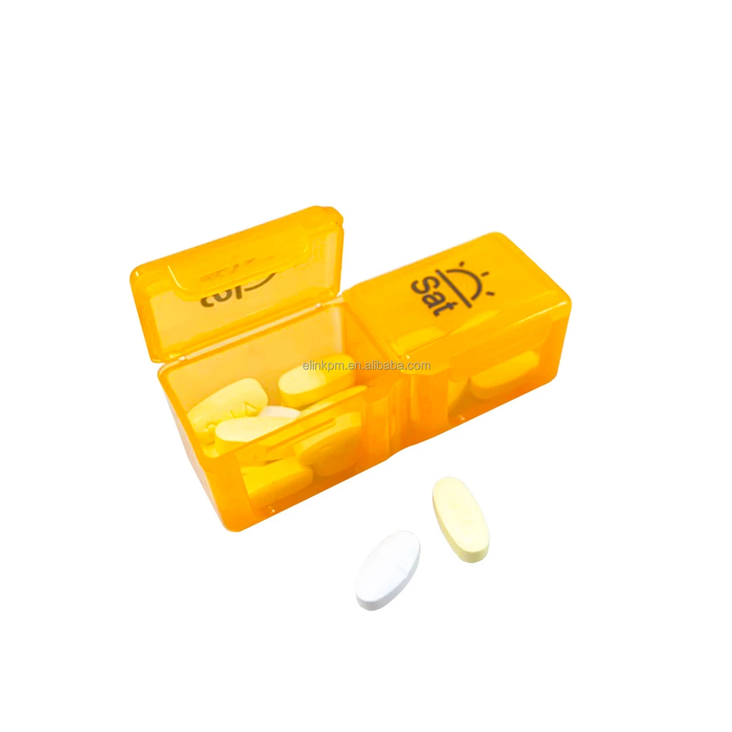 Vitamin Pill Case Organizer Storage Case Weekly