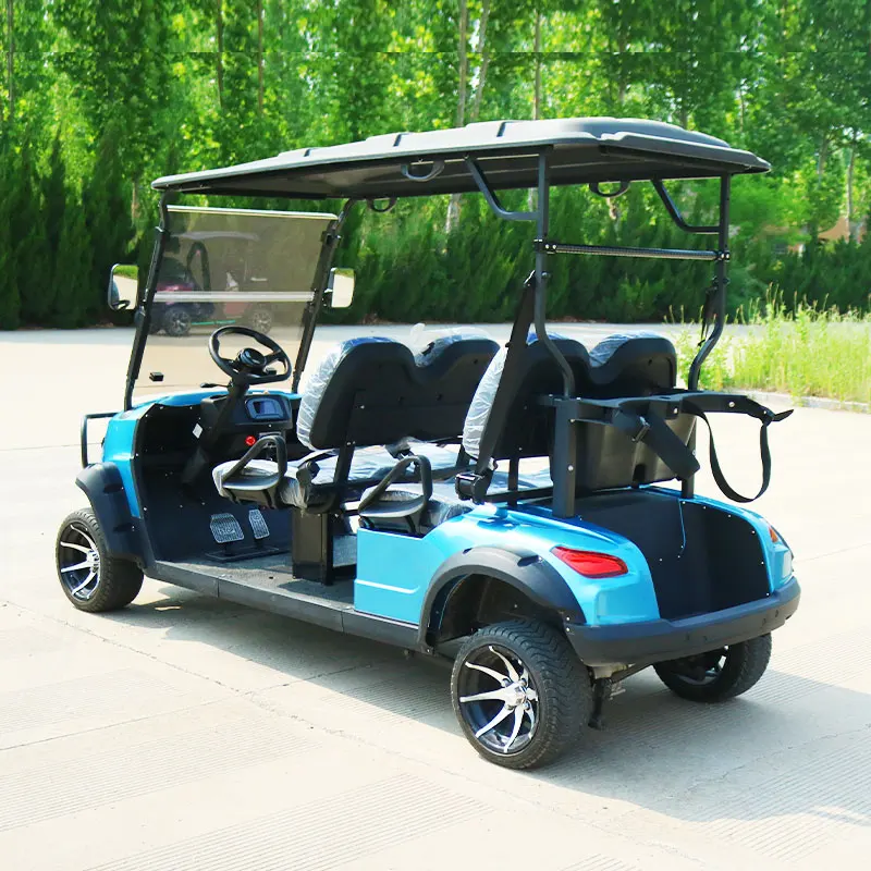 Hunting Street Legal 6 Seater Electric GolfCar 4x4 Golf Cart DOM with Curtis Controller & KDS Motor