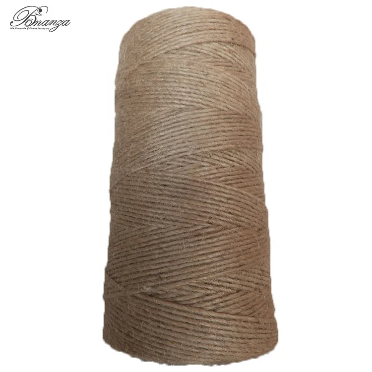 Heavy Count 100% Jute Yarn of 84 lbs 1 Ply Hessian Quality for Rope Making