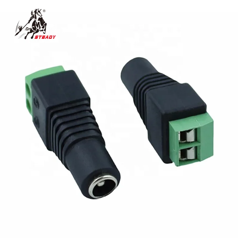 Connector 25mm*55mm Female AC DC Power Jack Adapter BNC Connector Female BNC Power Connector CCTV Accessories
