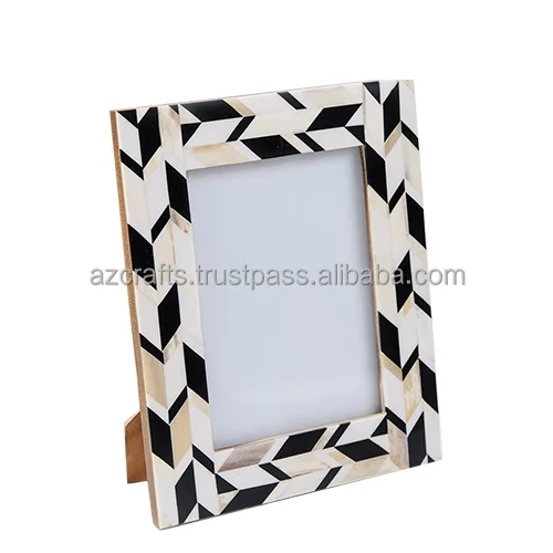  Grey Quatrefoil Bone Inlay Photo