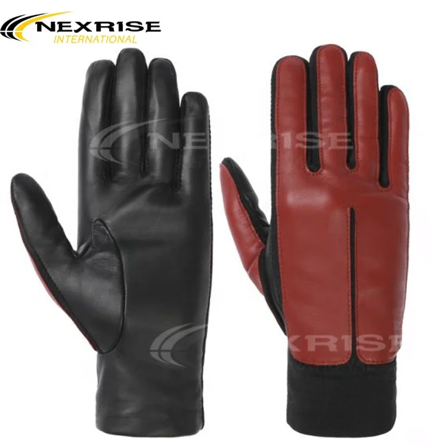 2022 High Quality Leather Fashion Gloves Custom Touch Screen Winter Warm Leather Mittens & Gloves
