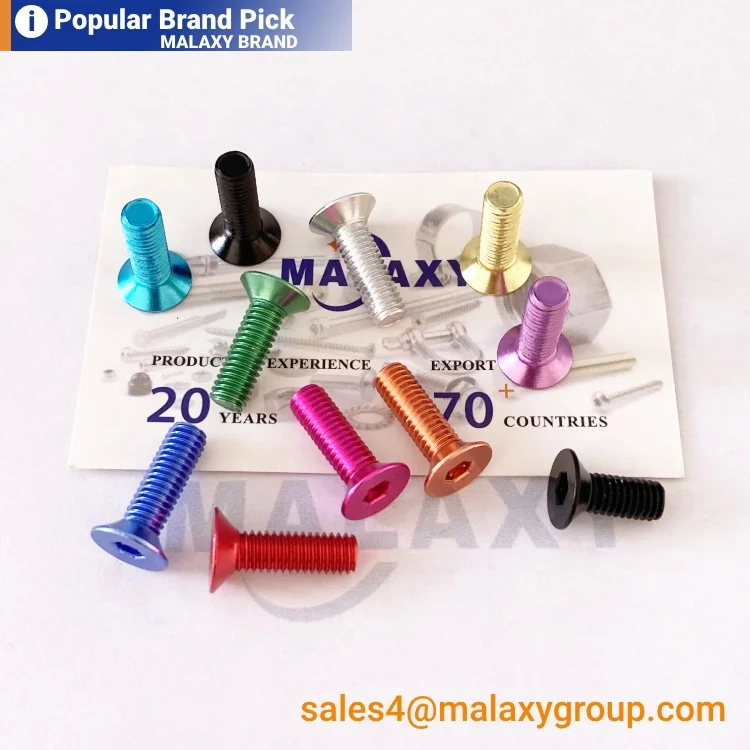 MALAXY Customized Csk Head Bolt Philps Cross Recessed Countersunk Head Screws Din965 Button Head Screws