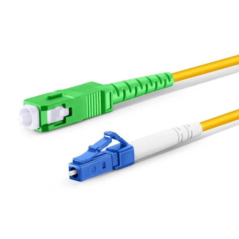 Fiber Patch Cable LC to SC OS2 10Gb/Gigabit Singlemode Jumper Simplex 9/125 LSZH Fiber Optic Cord Cord for SMF SFP Transceiver