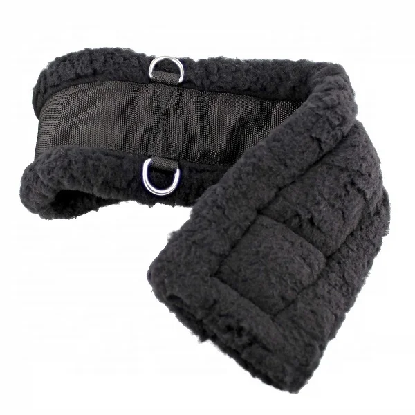 Equestrian Quality Western crescent girth particularly suitable for large bodied horse Softly padded stainless steel buckles