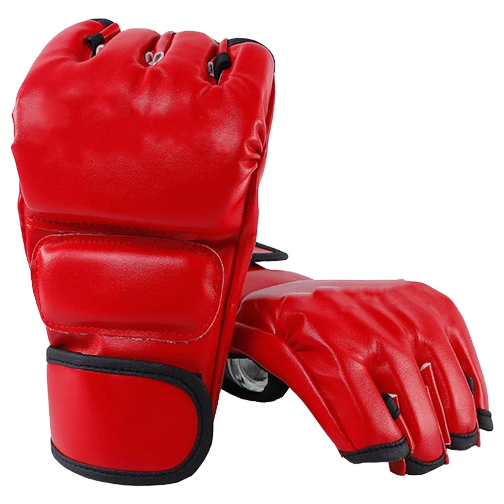 Best Quality Boxing Gloves Half Fingers Adults Boxing Fighting MMA Gloves Training MMA Gloves Protector