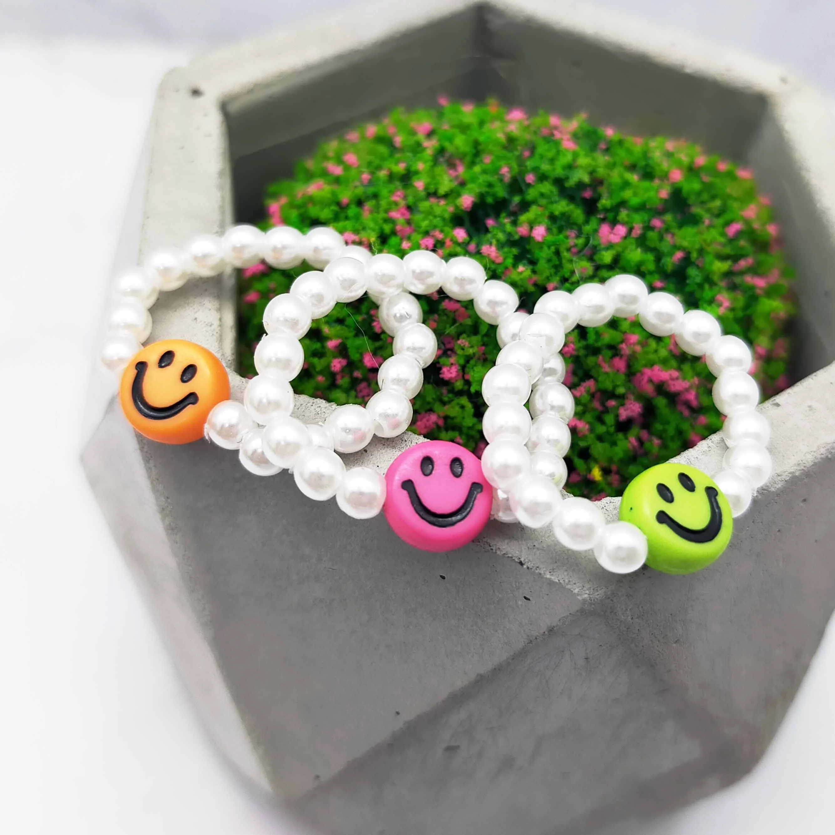 Fashion  Fancy Jewelry  elastic cord beads ring for women girl