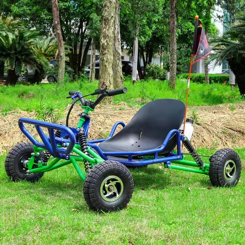Mini 63CC Outdoor Sport Go Kart for Kids Suspension Handlebar with Sand Cross through Features