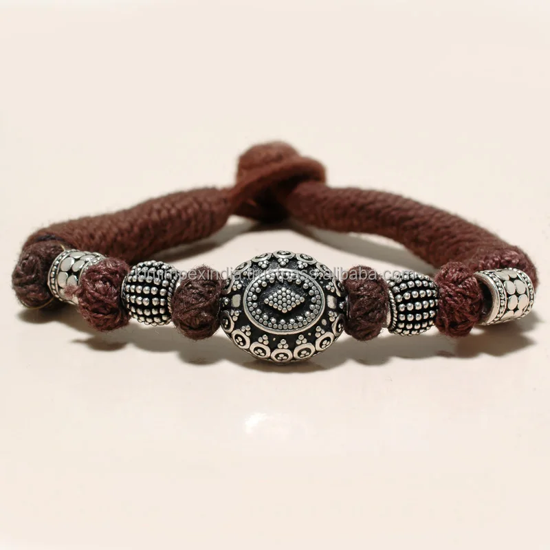 Женский браслет из серебра 925 пробы, с бусинами