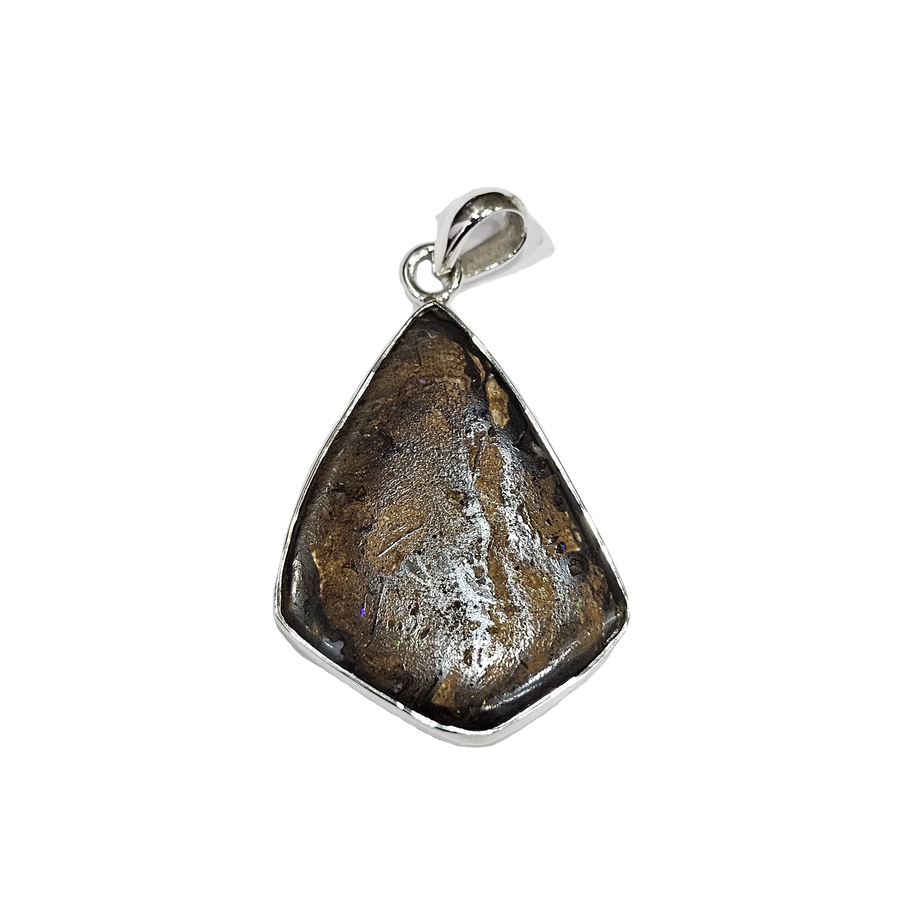 925 Sterling Silver AA Quality Bolder Opal Gemstone Handmade Designer Unique Classic Pendant For Women Stylish Wear