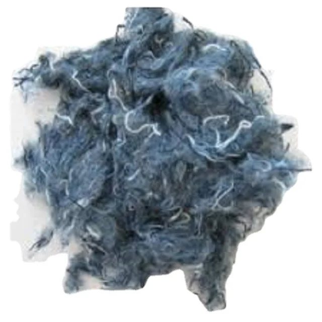 100% Cotton Denim Shoddy Waste Dark Blue  for exporting best sell products - Ms Florence