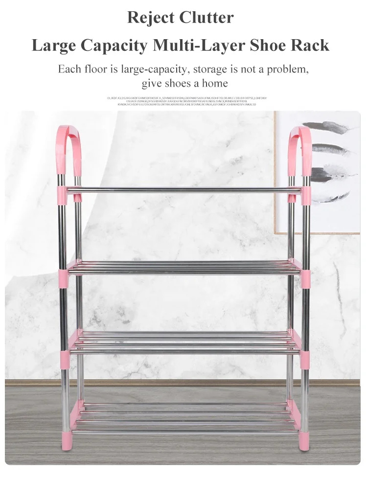 New style Factory Supply Stainless Shoe Rack Shoes Storage Rack Organizer For Shoes
