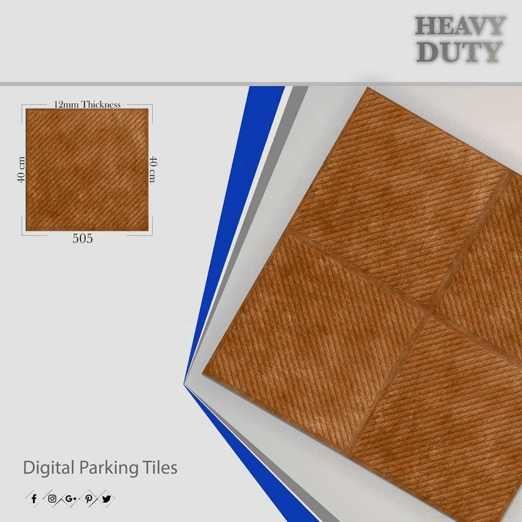 Green Color Garden Design Porcelain Digital Heavy Duty Parking Outdoor Tiles, 40X40cm, 16X16, 400 X 400 mm in Lowest Price