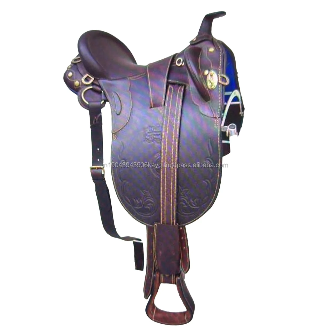 Stylish Designer and Comfortable Genuine Leather Australian Stock Horse Saddle Set for Sale at Wholesale Prices in Bulk