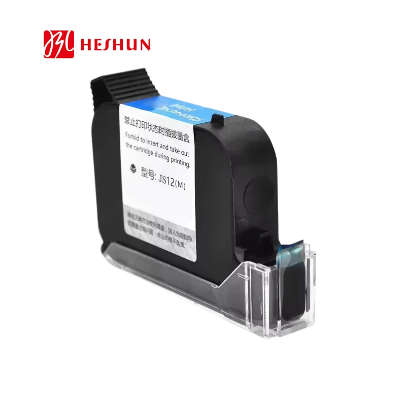 Heshun Tij 2.5 Fast Dry Solvent Cartridge For Handheld Inkjet Printer JS10 JS12 Ink Cartridges