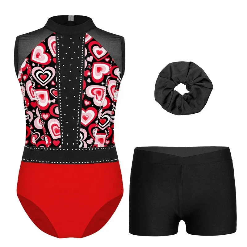 6-16 Custom Wholesale Training Dancewear Set Stage Dance Performance Wear Figure Skating Rhythmic Gymnastics Leotard Clothing