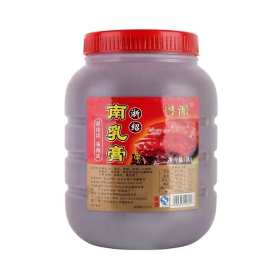 Red Fermented Bean Curd Cream, 3kgs barrel, very good for preserving foods, superior quality with good taste