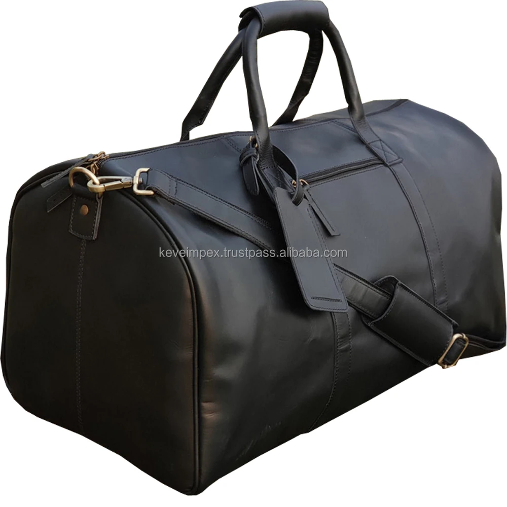 Top quality Brown color Genuine Leather Luggage Bags Travel Weekender Overnight Gym Sports Luggage For Men USA 2023