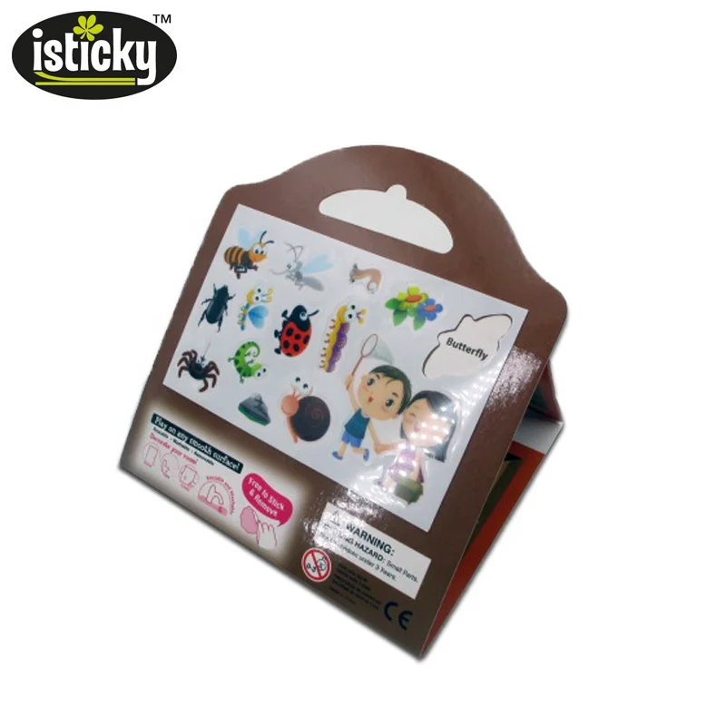 isticky TPE sticker, kids learning game sticker,scene game sticker for educational toys