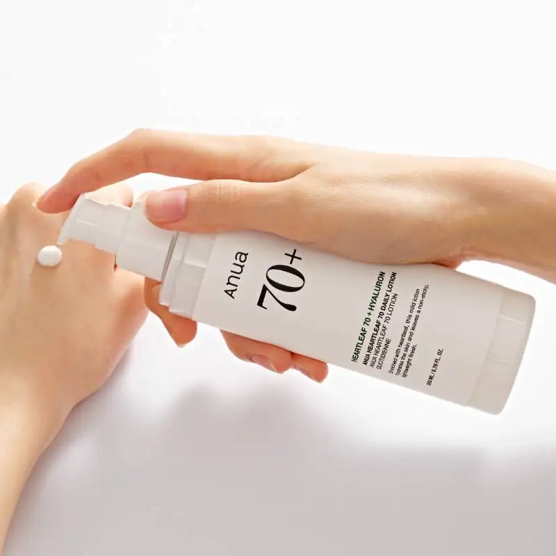 HEARTLEAF 70% DAILY LOTION 200ml Face Moisturizer with Hyaluronic Acid Korean Skincare For Wholesale Only