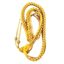 Mylar Wire Aiguillette Cord New Best Quality Gold Outdoor Activities for Army Air Force Navy Ceremonial Use Customized Accessory