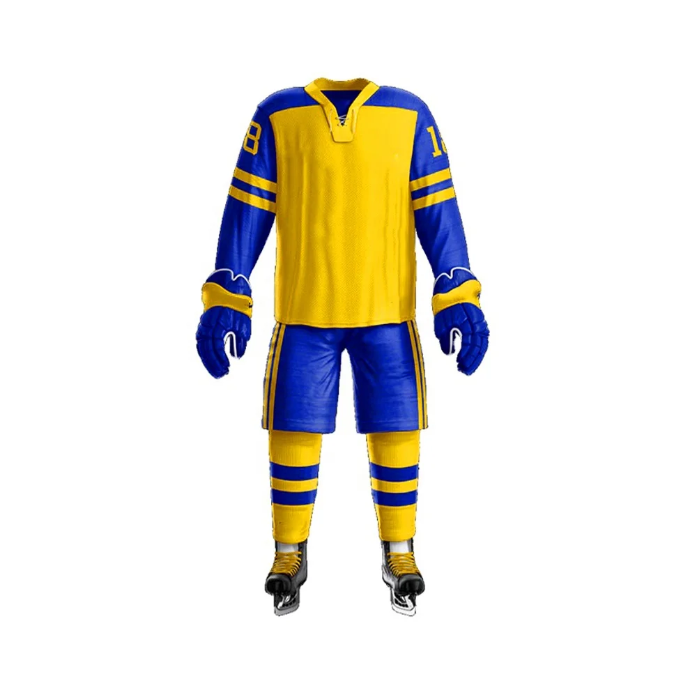 Premium Quality Ice hockey jersey customize logo children size adult size ice hockey uniforms.