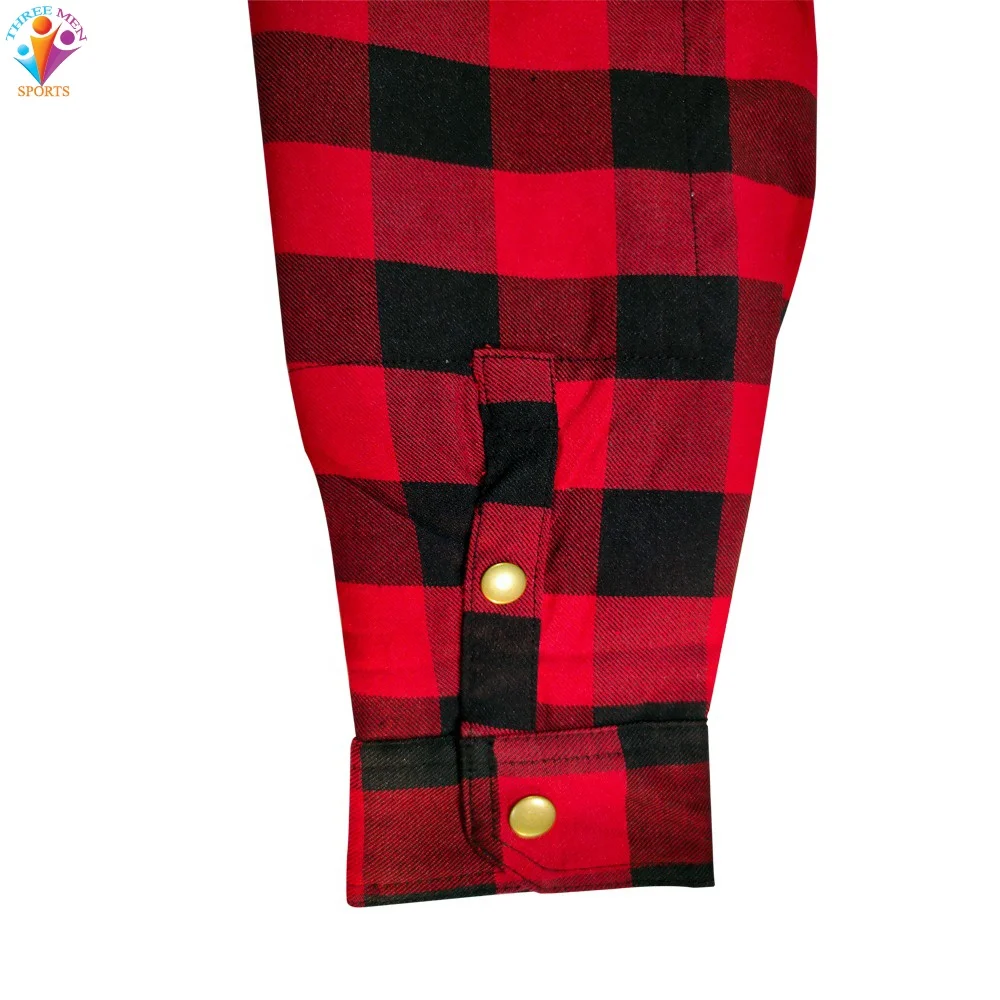 Rider Motorcycle Motorbike Shirt full Check Made with kevlar Men amored shirt red armor flannel shirt for biker protection