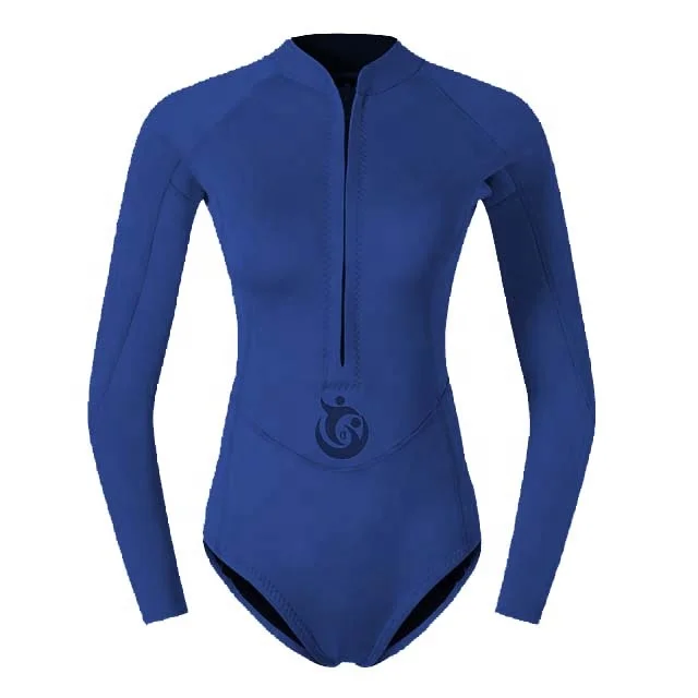 Custom Neoprene Colorful One-Piece Dive Wetsuit 2mm Thick Waterproof Surf Diving Suit with Printed Style Long Length