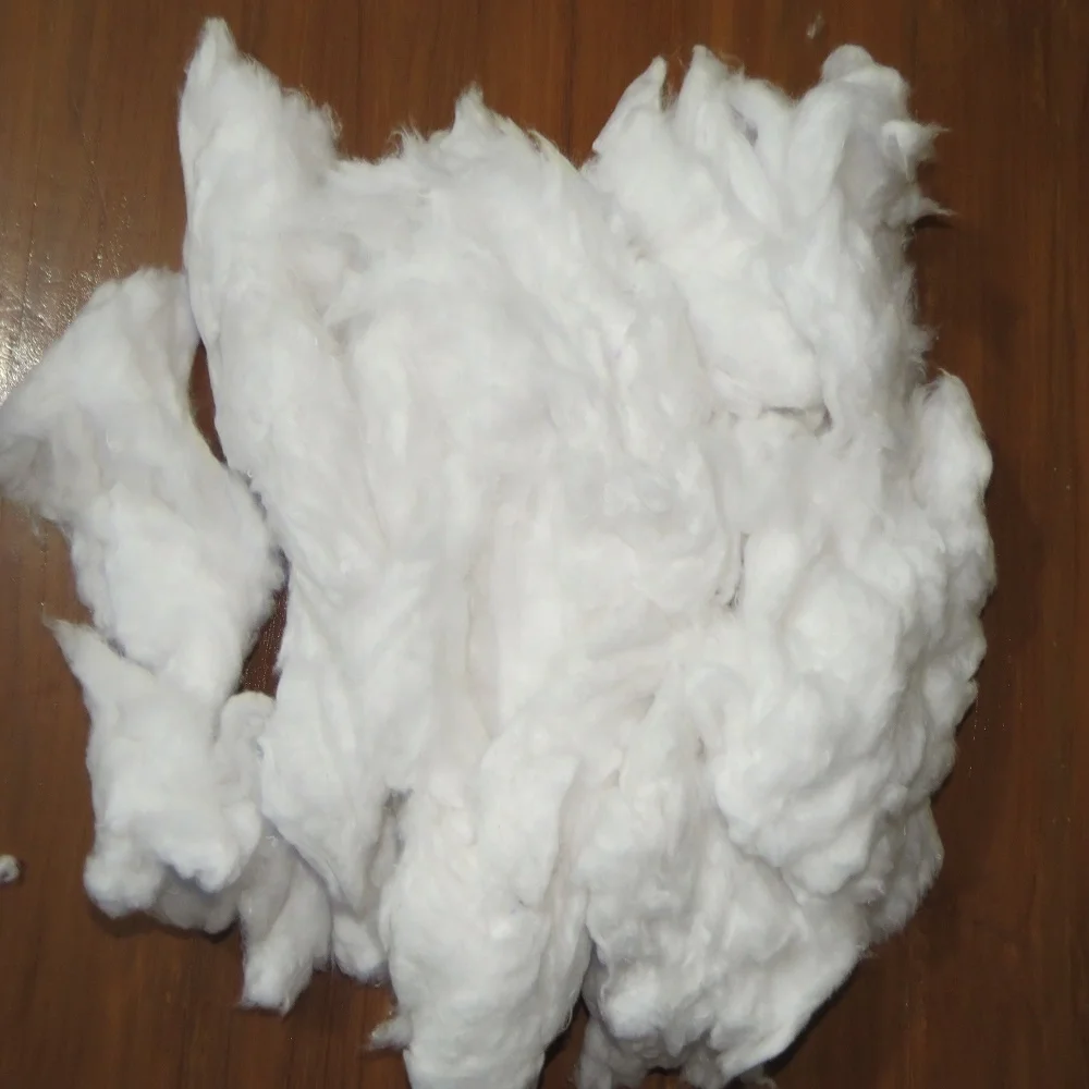 White cotton waste shoddy fiber textile waste suitable for stuffed filling material pillow jacket sofa insulation felt _ Ms. Min