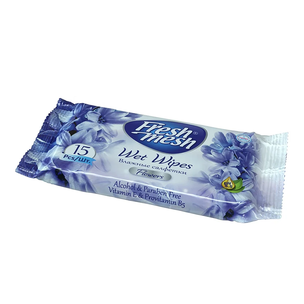 FRESH MESH WET TOWEL PAPER 100 SHEETS LAVENDER High Quality Rose Chamomile Wet Wipes Skin Care Hand & Mouth Cleaning from Turkey
