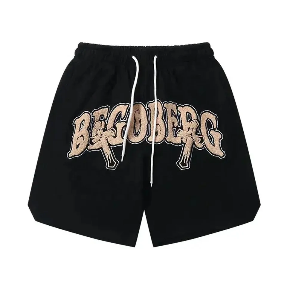 Buy Embroidered Men Shorts Streetwear Shorts High Quality Shorts For Men Luxury Custom Logo