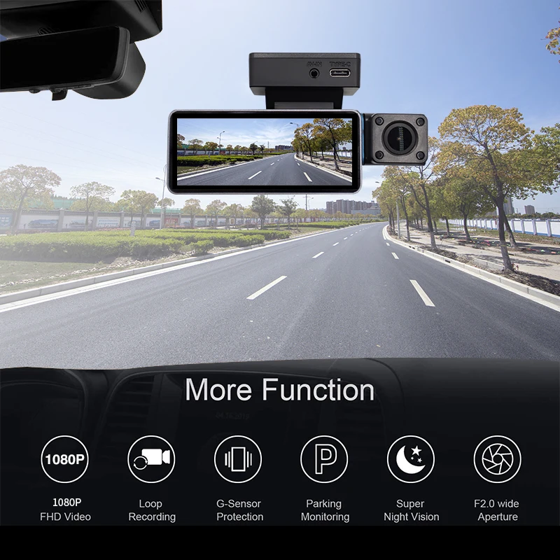 3 39 дюймов IPS экран ночного видения рекордер Full HD 4K Cam для автомобиля видеорегистратор видеокамеры Автомобильный