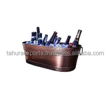 Excellent Quality Beverage Cooler Tub Holds Beer Wine Container Ice Bucket Tub With Handle Storage Buckets for Party Decoration