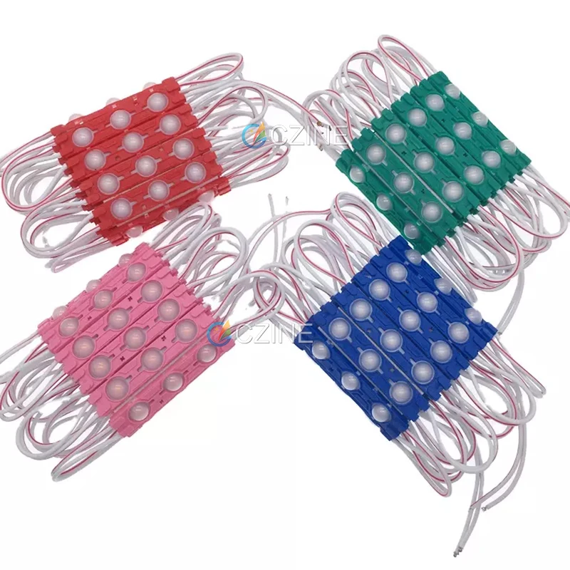 Наружный 3 smd светодиодный модуль вывески 2835 объектив 1 2 Вт впрыскиваемый 12 В