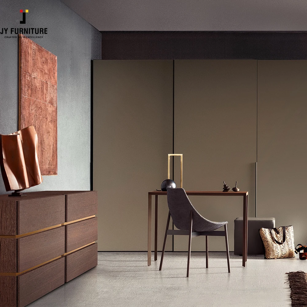 JY 2024 Hot Trend European Style Hardwood Wardrobes from Viet Nam RTA Plywood Carcass Wardrobes