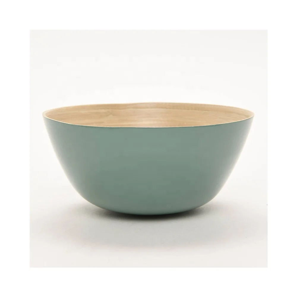 Bowl Handmade Bamboo Vietnam Baby Stock Customized Logo Craft Kitchenware Dinnerware Set Support Customized Packing Everyday