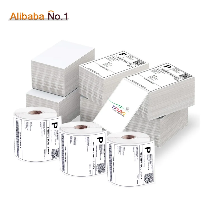 100X150 6X4 Thermal Mailing Address Label100*150Mm Printing Waterproof Shipping Label