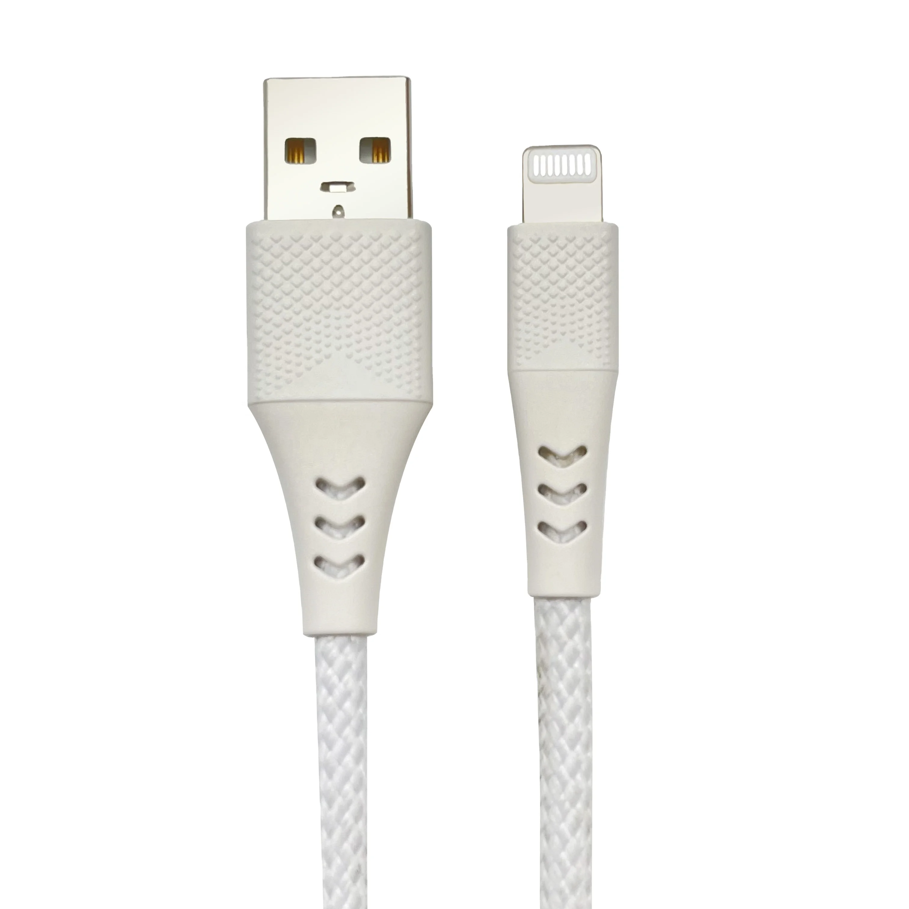 Универсальный Usb-кабель в нейлоновой оплетке для мобильных телефонов длиной 2 м, 2,4 А, зарядный кабель Lightning, кабель для передачи данных для Iphone