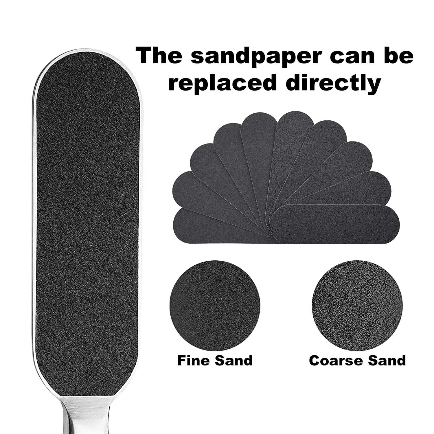 Foot Rasp Foot File and Callus Remover Best Foot Care Pedicure Metal Surface Tool to Remove Hard Skin Stainless Steel by KKZ